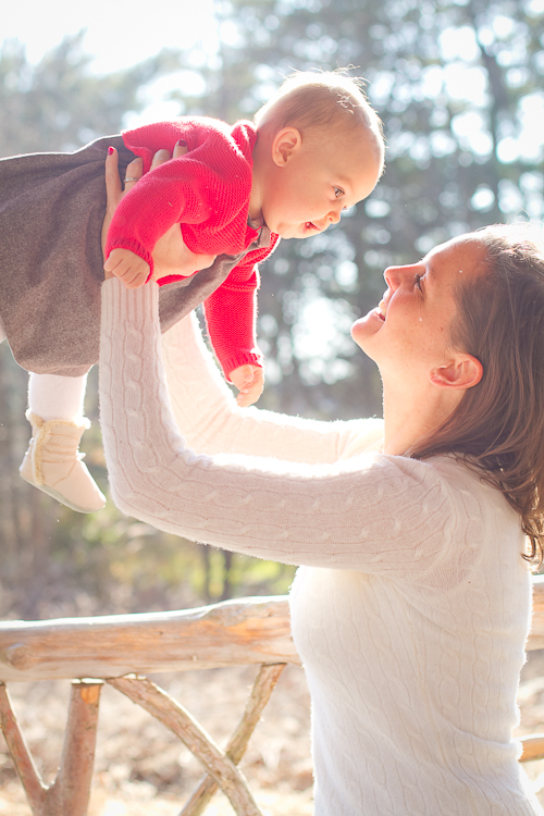 Mom with baby girl